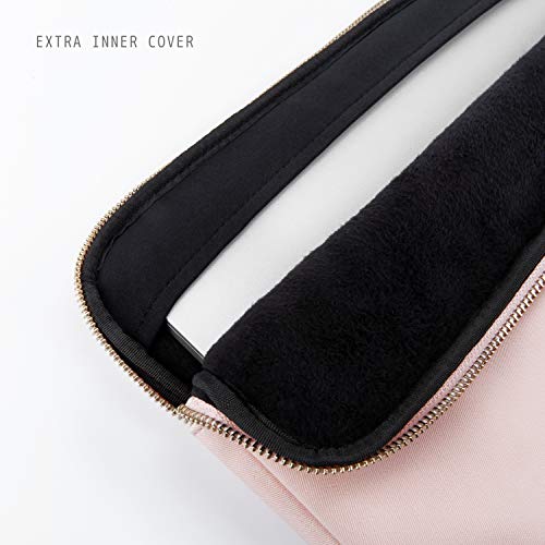 Comfyable Laptop Sleeve for 15 Inch MacBook Pro & Surface Book 2 - Water Resistant Cover Computer Case for Mac- Pink & Black - Thumbnail 2