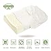 Latex Pillow, ALPHA LATEX Thailand Natural Contoured Organic Pillows for Neck Pain Anti-Mite Hypoallergenic Bed Pillow for Sleeping - Low&High Ergonomic Contour Design for Back &Side Sleepers