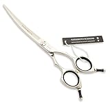 HASHIMOTO Curved Scissors For Dog Grooming,6.5