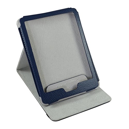 All-New Kindle E-Reader (8th Generation 2016) Case,Mama Mouth Vertical Viewing Stand PU Leather Cover with Auto Wake/Sleep for Amazon All-New Kindle (6" Display, 8th Gen 2016 Release),Dark Blue - Thumbnail 4