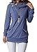 levaca Womens Fall Long Tunic Tops Sweatshirts Sweaters for Leggings Blue XXL
