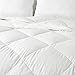 downluxe Lightweight White Down Comforter King Size - Down Duvet Inserts,230 Thread Count 550+ Fill Power,100% Cotton Shell Down Proof with Tabs