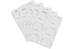 MOTZU 30 Pieces Drum Dampeners Gel Pads Clear Resonance Pads Silicone Drum Silencers Dampening Sticky Mats Non-toxic Soft Damper for Drums Tone Control Drum Muffling Drummer Drum kit Percussion
