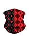 INTO THE AM Split Harlequin Breathable Neck Gaiter Masks Half Face Cover Wrap Cool Mask Bandana Festival Rave Balaclava Scarf