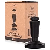 2 in 1 Espresso Tamper and Wdt Tool Set - Stainless Steel Coffee Distributor Set, 53mm