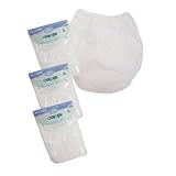 Dappi Waterproof 100% Nylon Diaper Pants, White, 6-Pack, Small