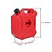 YOUNGFLY Gas Can 1.3 Gallon Portable Fuel Oil Petrol Diesel Storage Gas Tank Emergency Backup for Motorcycle Car SUV ATV with Lock Oil Pack Fuel Cans Fuel(5L,Red)