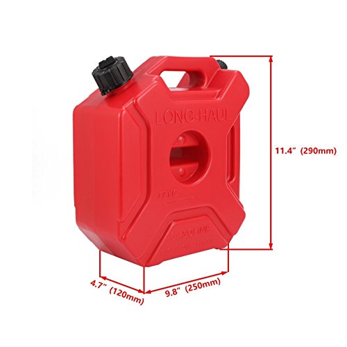 YOUNGFLY Gas Can 1.3 Gallon Portable Fuel Oil Petrol Diesel Storage Gas Tank Emergency Backup for Motorcycle Car SUV ATV with Lock Oil Pack Fuel Cans - Thumbnail 4