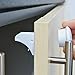 Baby Safety Locks - No Drilling Required - Quick and Easy Installation - Child Safety Product For Drawers and Cabinets - Baby Protection Against Harmful Household Products [4 Locks +1 Key]