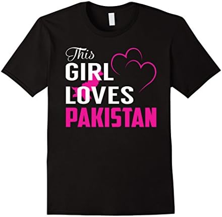 Mens This Girl Loves Pakistan TShirt XL Black