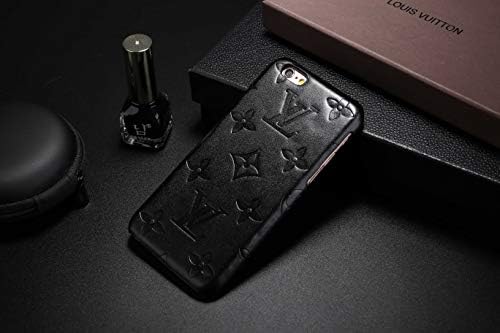 Phone case for iPhone Xs Max Case, Fashion Luxury Imprinted Leather Designer Momgram Protective Case for iPhoneXs Max