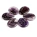 TGS Gems® Amethyst Carved Thumb Irish Worry Stone Healing Crystal Free Pouch Sold by 1pcs