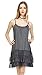 MELODY Knit Full Slip Short Camisole Dresses with 3 Combo Ruffle Layers