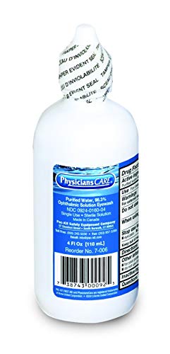 Eyewash Bottle, Screw Cap, 4 oz. | Eye Wash Solution, 4 Ounce Bottle - Thumbnail 5