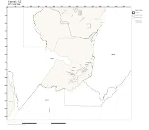 Amazon.com: ZIP Code Wall Map of Yarnell, AZ ZIP Code Map Not Laminated