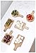 Kikkerland PM18 Serving Trays (Set of 6), Mini, Brown