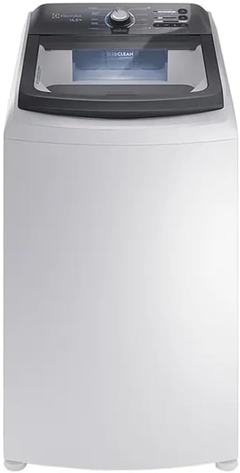 Máquina de Lavar Electrolux 14,5kg Branca Efficient Cesto Inox Jet&Clean 127v LEE15