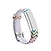 I-SMILE Newest Replacement Wristband with Secure Clasps for Fitbit Alta Only(No Tracker, Replacement Bands Only) (Rainbow Waves)