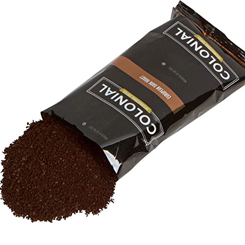 Colonial Coffee Packets, Pre Ground Coffee Packs, European Dark Roast
