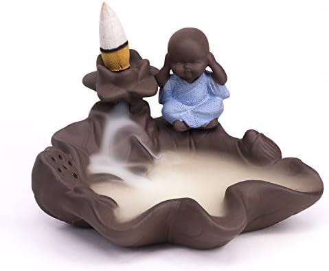 Celawork Incense Holder Backflow Incense Burner Backflow Buddha Incense Pour Yoga,Sleep,Tea,Relex(Refusing to listen)