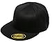Original Blank Flexfit Flatbill Premium Fitted 210 Hat Cap Flex Fit Flat Bill Large/Xlarge - Black