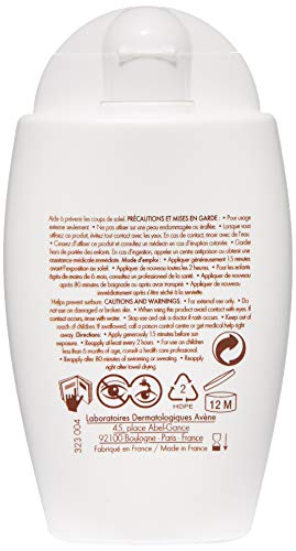 Eau Thermale Avene Mineral Fluid Sunscreen, Broad Spectrum SPF 50+, Water Resistant, Non-Greasy, 1.3 oz.