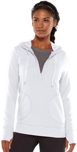 white workout hoodie