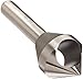 KEO 53511 Cobalt Steel Single-End Countersink, Uncoated (Bright) Finish, 82 Degree Point Angle, Round Shank, 1/4