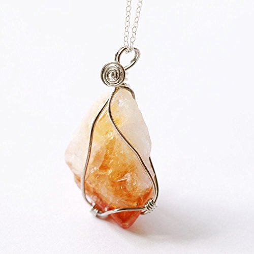 Raw Citrine Necklace Flash Sales, 60 