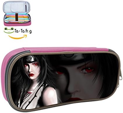 Kurenai Yuhi Pencil Case Pen Bag Durable Students Various Stationery With Double Zipper Pink