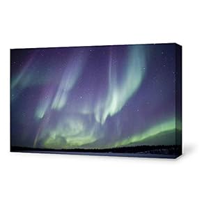Canvas Wall Art Canvas Aurora Painting Wall Poster Decor for Living Room Framed Home Decorations - 12x18 inches