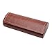 Hard Shell Eyeglass Case  Polemax PU Leather Vintage Pattern Glasses Protective Case for Small Medium Sized Glasses Frame (Brown)