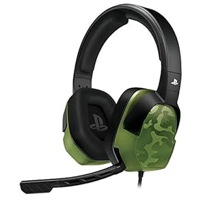 PDP Gaming LVL3 Headset With Noise Cancelling Microphone: Green Camo – PS5/PS4