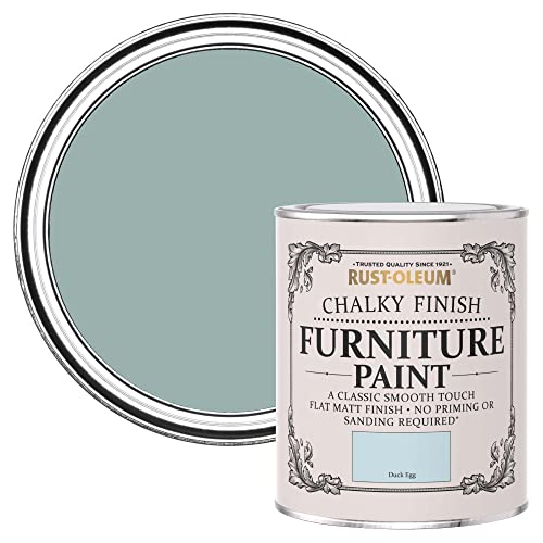Rust-Oleum Blue Upcycled Furniture Paint in Chalky Finish - Duck Egg 750ml