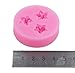 Longzang Fondant Flowers Silicone Sugar Craft Mold Mini, Small, Pink
