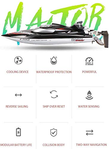 Llpeng 55km / h High Speed Fernbedienung Boot 2,4 GHz Funksteuerung elektrische laufendes Schiff Schwarz Cooler Großes… – Bild 8