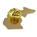 PinMart Michigan Shape Flag Lapel Pin – Complete United States of America Pin Set – Gold Plated Enamel US State Shirt Pins – Great Commemorative/Promotional Gift