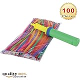 PMLAND 260Q Twisting Animal Balloons (100 Count) with Durable and Upgraded Balloon Pump