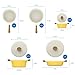 hOmeLabs Ceramic 8 Piece Cookware Set - Compatible with Induction Stovetop Non Stick Pots with Lids and Nonstick Frying Pans - Dishwasher Safe - Dutch Oven Pot Fry Pan Sets - PTFE PFOA Free - Yellow