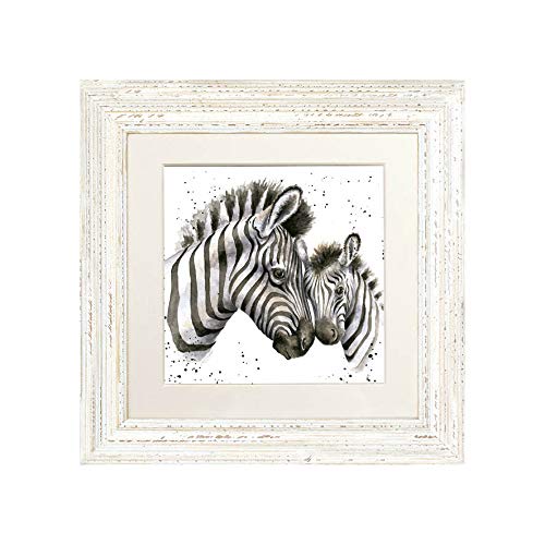 Wrendale Designs - 'Racing Stripes' Framed Card - White