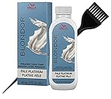 Wella BLONDOR Permanent Liquid Hair TONER (w/Sleek Tint Brush) Haircolor Hair Color Dye (18 Pale Platinum)