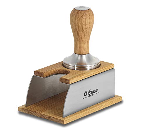Clara Coffee Tamperstation Holz 51-58mm| Tamper Station aus schönem Holz und Edelstahl für Siebträger: Durch gutes… – Bild 3