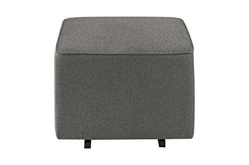 DaVinci Universal Gliding Ottoman, Dark Grey