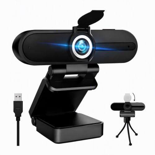 HZQDLN 4K Webcam 8MP Microphone