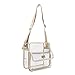 Medium Clear Shoulder Messenger Bag - NFL Stadium Approved Crossbody - Multiple Pockets - Adjustable Shoulder Strap