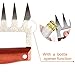 JEANTRIX Meat Claws,Meat Shredder Claws, Stainless Steel BBQ Meat Claws for Shredding Meat with Wood Heat Resistant Handle (Gules)