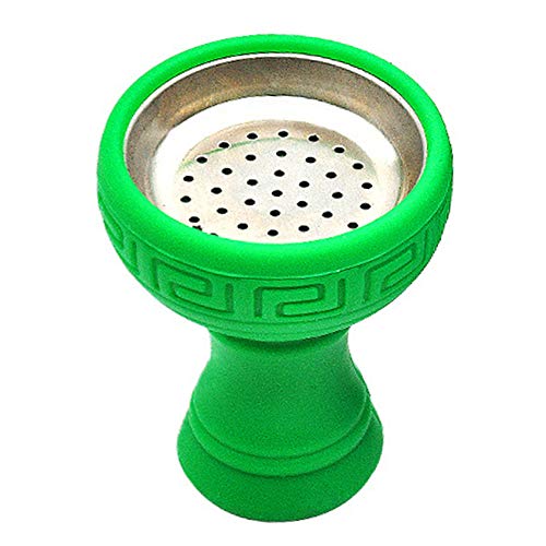 Shisha Pipes & Accessories -Heat Resistant Silicone Easy Clean Bowl Stainless Steel Holder - Pipes Shisha & Accessories