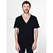 American Apparel Unisex Short Sleeve Deep V-neck T-Shirt (XL) (Red)