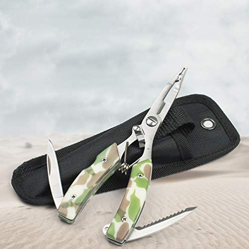 BESPORTBLE Angelzange Schere Multifunktions-Edelstahl Angelgeflechtzange Drahtschneider Hochleistungs-Angelgeräte… – Bild 8