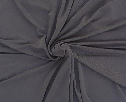 Gray Bamboo Lycra Knit Fabric Jersey by The Yard Made in USA 1/22/18